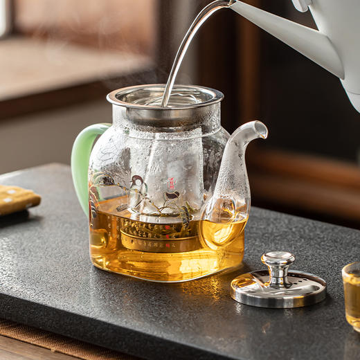 微哲明丨柿柿如意 LF系列 方型壶 玻璃煮茶壶  煮水壶 高硼硅玻璃 单壶 商品图4