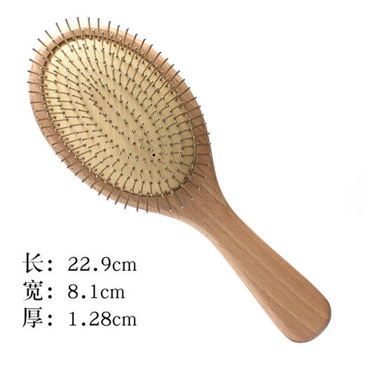 【从“头”开始❗️针梳气囊梳】天然楠竹木，做工精细质感好，经久耐用，气囊孔设计流通空气，防脱发梳子家用气垫养发护发无静电蓬松QQ 商品图5