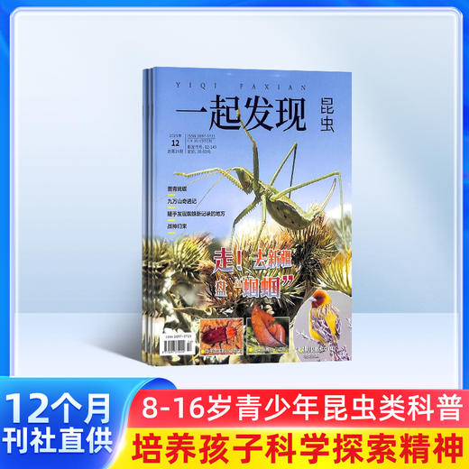 一起发现昆虫（自然科普 走近自然）2026年1月起订（1年共12期）  8-15岁青少年 商品图0
