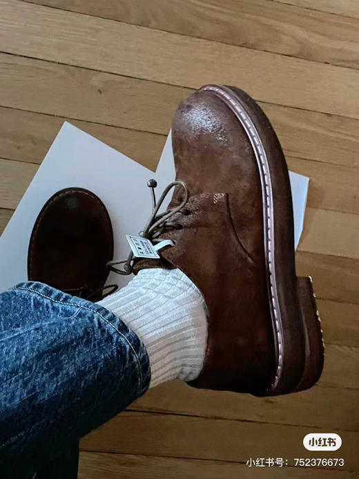 1227-1 别家598亏清无补 无敌好穿 轻便不磨脚 马赛 2950手工鞋 轻便厚底系带德比鞋 准码 商品图4