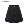天猫同步【精致氛围感】拉夏贝尔/La Chapelle亮片花朵牛仔裙裤女设计感小众百搭通勤显瘦显高时髦短裤 商品缩略图4