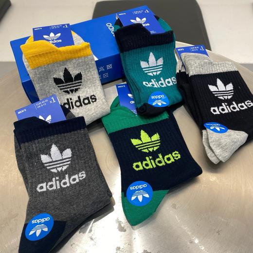 三叶草潮流男女情侣款长袜 一盒5双！ 商品图4