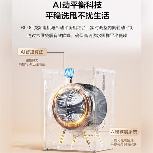 海尔（Haier）【活水精华洗】12KG滚筒洗衣机全自动洗烘一体机家用变频智投盒+蓝盾除菌+带烘干XQG120-HLE58A2U1 商品图3