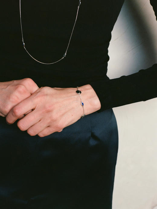 ABOAB｜Bird's Eye Bracelet [ 手链 银蓝珐琅 / 金黑珐琅 ]【WITHIN THE HORIZON】 商品图1
