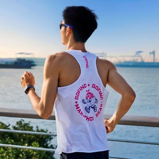 【荔枝快跑系列】果凡夏季凉感透气贴合压胶背心男女款跑步装备GTD11245/GTD12246 商品图2