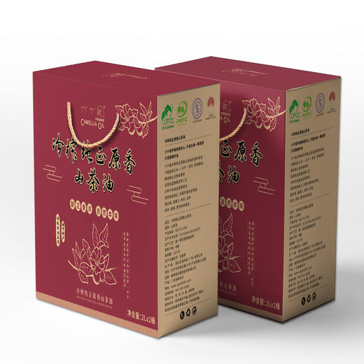 香港最受欢迎品牌 孕婴-坐月必备营养油 六千嵗冷榨纯正原香山茶油礼盒装2LX2 商品图1