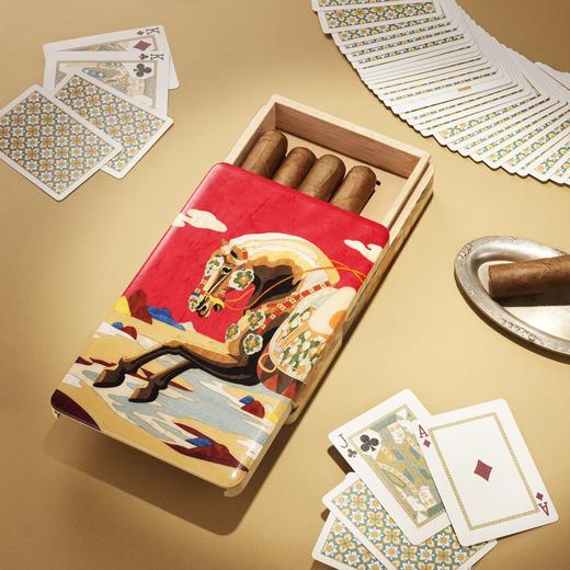 镶嵌“千里马”主题雪茄便携保湿盒 商品图11