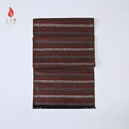 SAINTJOY/上久楷 拉绒围巾  真丝拉绒长巾  WJ3J025210003 商品图10
