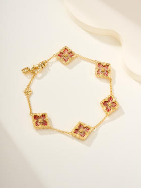 布契拉提 珐琅五花手链 红/绿/蓝（小号款）(XTY)