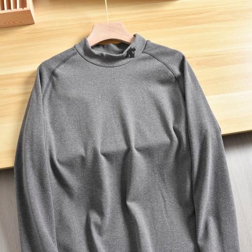 笛桑特男子半高领加厚长袖训练健身运动打底衫保暖内衣，进口双面磨毛德绒加厚面料 商品图5