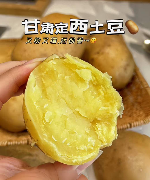 定西土豆“中国薯都”核心产区、高原环境、富硒土壤，品质保障： 国家地理标志产品、沙瓤口感、香甜粉糯、淀粉含量高。匠心耕种、黄土地的味道、儿时记忆。海拔2500米，最古老的品种！2-4两，5斤/箱 商品图1