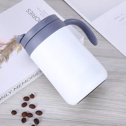 手柄咖啡杯高档真空食品级保温杯男大容量办公室泡茶杯304不锈钢 商品图2