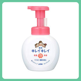 LION狮王 趣净植物洁净泡沫消毒洗手液抗菌杀菌  果味香型 250ml【一般贸易仓发货】