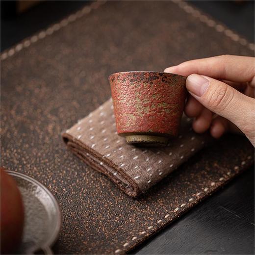 【中式自然古风元素❗️雅致茶事器型物美】老岩泥满山红赭石釉小茶杯 品茗杯陶瓷侘寂杯个人杯功夫茶杯茶盏。jb 商品图2