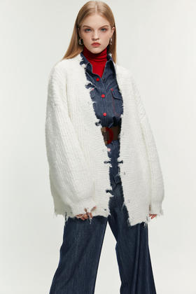 SAFICOO 时尚随性 早春款针织开衫外套