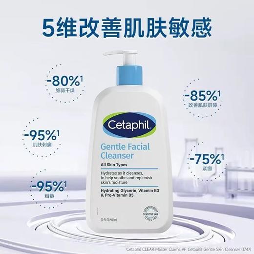 [干皮敏感肌专研] 院丝塔芙cetaphil蓝朋友洁面乳氨基酸洗面奶 男女深层清洁净润不紧绷 商品图1