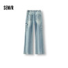 商场同款|森马牛仔裤女春喇叭长裤2026新款炸街酷飒风美式工装裤 商品缩略图1