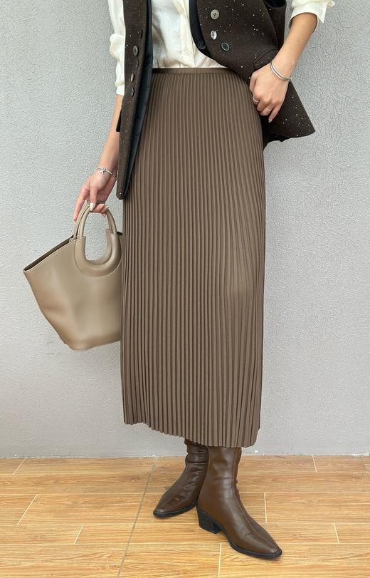 74BQ21073#工字百褶修身半身裙 商品图0