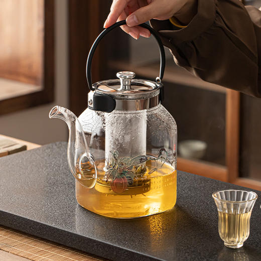 微哲明丨TF系列 方型壶 玻璃煮茶壶  煮水壶 高硼硅玻璃 单壶 商品图2
