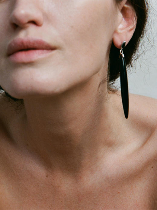 ABOAB｜Fusu Earrings [ 耳环 银黑玛瑙 / 金红石 ]【WITHIN THE HORIZON】 商品图0