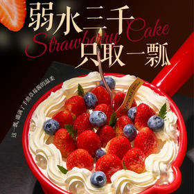 【跨年】新年草莓水瓢蛋糕