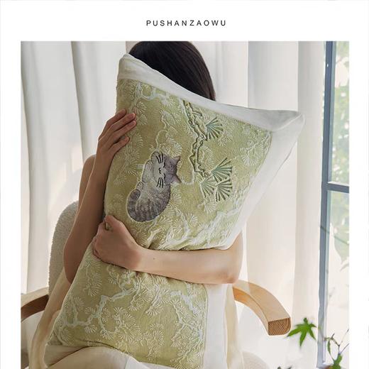 新中式A类雕花牛奶绒四件套古韵猫咪戏蝶加厚蓄热珊瑚绒三件套冬 商品图3