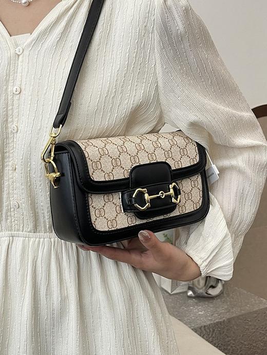 【精选好材质❗️时尚简约百搭】马鞍包2025新款包包女斜挎包春夏百搭复古洋气小众腋下包单肩包潮。jb 商品图4