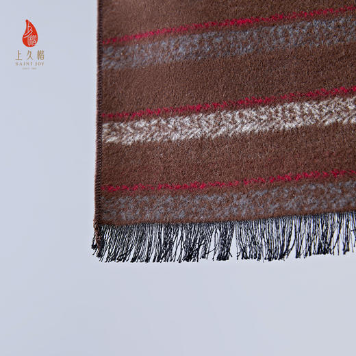 SAINTJOY/上久楷 拉绒围巾  真丝拉绒长巾  WJ3J025210003 商品图11