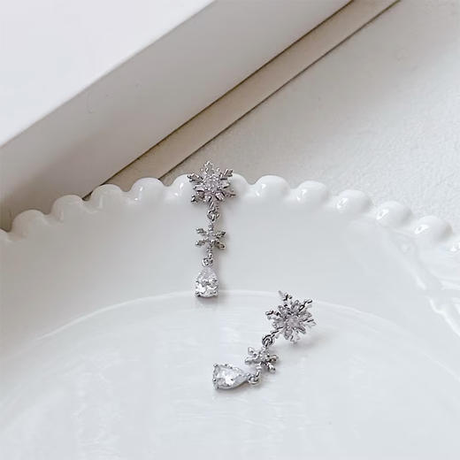 雪花吊坠银针耳环-纪念日百货门店同款167897315 商品图3