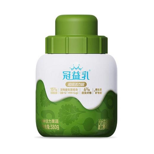 蒙牛 冠益乳大满罐活力蔬果味发酵乳 380g/瓶 商品图0