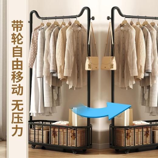 衣服别堆椅子上！分区收纳，一架搞定！【意式极简猫耳衣帽架】万向轮 可移动衣帽架 晾衣架 20斤承载 防水耐造  高颜值 耐看好用 方便简洁 多款式可选！ #M663 商品图4