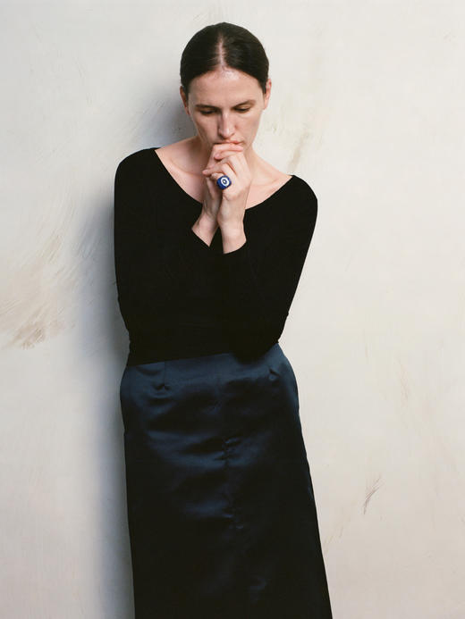 ABOAB｜silver Swirl Ring [ 闭口戒指 银黑玛瑙 / 银青金石 ]【WITHIN THE HORIZON】 商品图1