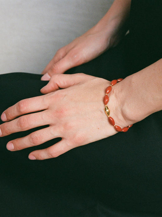 ABOAB｜gold Skipping Bracelet [ 手链 金黑玛瑙 / 金红石 ]【WITHIN THE HORIZON】 商品图1