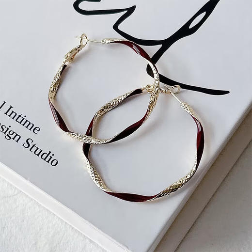 菱形大圈银针耳环-纪念日百货门店同款167595561 商品图0