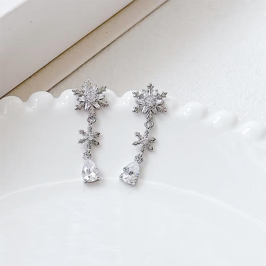雪花吊坠银针耳环-纪念日百货门店同款167897315 商品图1