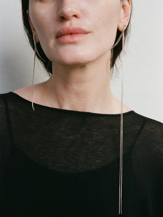 ABOAB｜Isle Chain Earrings (Asymmetrical) AB款 [ 耳环 银 / 金 ]【WITHIN THE HORIZON】 商品图0