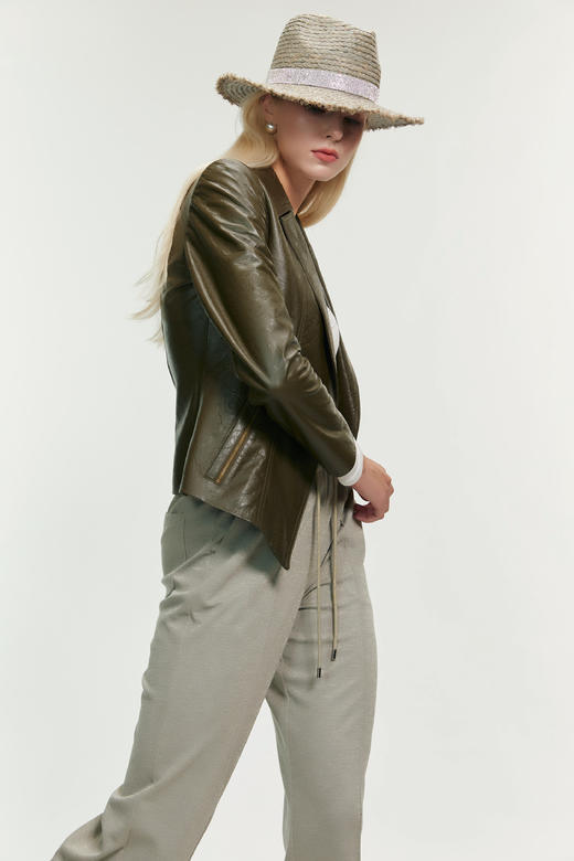 SAFICOO 优雅气质型 绵羊皮小皮衣 商品图2