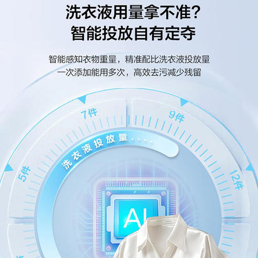 海尔（Haier）【活水精华洗】12KG滚筒洗衣机全自动洗烘一体机家用变频智投盒+蓝盾除菌+带烘干XQG120-HLE58A2U1 商品图6