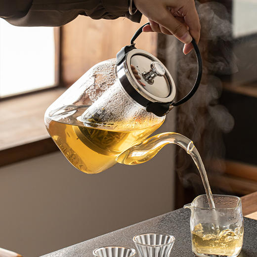 微哲明丨TF系列 方型壶 玻璃煮茶壶  煮水壶 高硼硅玻璃 单壶 商品图3