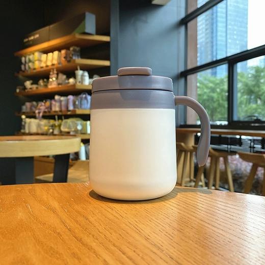 手柄咖啡杯高档真空食品级保温杯男大容量办公室泡茶杯304不锈钢 商品图3