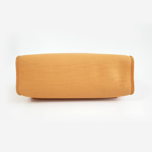 【95新】Hermes爱马仕黄色帆布拼黑色Herbag 31手提单肩包中性款221225NJS03 商品图7