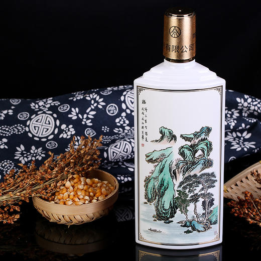 【主持人亲测严选·五粮液春夏秋冬福酒】五粮液&书画巨匠赵永江大师联合打造高端文化酒  浓香白酒天花板 “以字作画、以画送福” 名酒送福  节日佳礼 商品图4