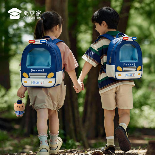 【110J车透窗儿童背包】创意儿童小汽车双肩包轻便出游手提背包幼儿园书包 商品图9