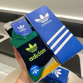 三叶草潮流男女情侣款长袜 一盒5双！