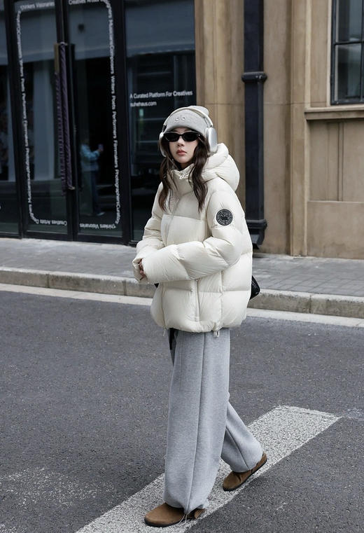 贝家黑标安心绒新国标泡芙羽绒服 商品图7