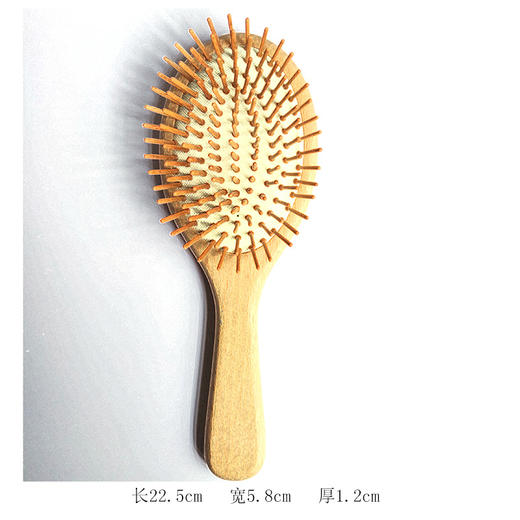 【从“头”开始❗️针梳气囊梳】天然楠竹木，做工精细质感好，经久耐用，气囊孔设计流通空气，防脱发梳子家用气垫养发护发无静电蓬松QQ 商品图6