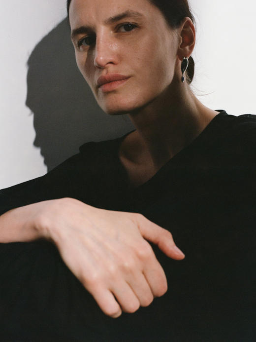 ABOAB｜Twin Birds Earrings [ 耳环 银青金石 / 金黑玛瑙 ]【WITHIN THE HORIZON】 商品图1