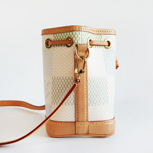 【95新】LV路易威登N40640彩色棋盘格Nano Noe小水桶手提单肩包女士251225NJS41 商品图3