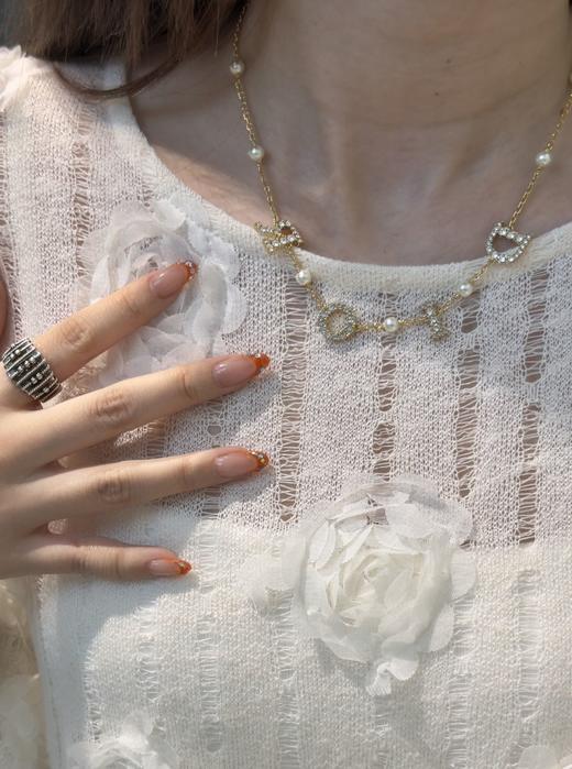 .意大利回流。 老渠道。 正品单！年底渠道公司货！ ！迪奥dior字母坠项链锁骨链 商品图2