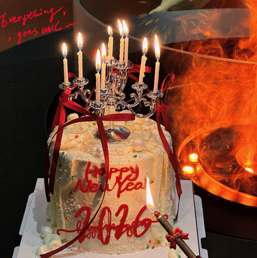 【跨年】新年烛台蛋糕5寸加高 商品图0